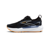 Men's - Brooks Glycerin GTS 22 - Black/Country Blue/Orange Pop